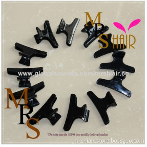 Black clip for hairdressing salon, styling mette pro hair salon, crocodile hair clips